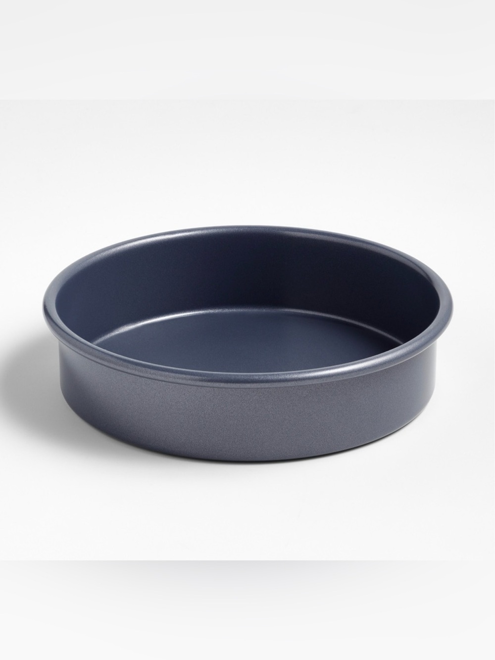 Crate & Barrel Slate Blue 8" /20CM Round Silicone Nonstick Cake Pan